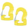 imageMytee Products 3 Ton Round Sling Hook with Safety Latch  Heavy Duty Rigging Hook for Round Nylon Slings Lifting ampamp Hoisting Equipment  YellowYellow