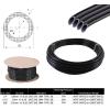 imageMytee Products 38quot OD x 500 Black SAE J844 Nylon Air Brake Tubing DOT Approved  Pneumatic Nylon Air Line Hose for Air Brake SystemBlack