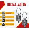 imageMytee Products 4 Pack Universal Long Spring Lock Steel Latch Assembly for TrailerSmall Spring