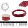 imageMytee Products 58quot OD x 50 Black SAE J844 Nylon Air Brake Tubing DOT Approved  Pneumatic Nylon Air Line Hose for Air Brake SystemRed
