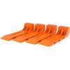 imageMytee Products 8 Pack Interlocking Tire Skates for Tow Truck Wrecker Rollback Carrier Safety Orange4  Pack