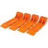 imageMytee Products 8 Pack Interlocking Tire Skates for Tow Truck Wrecker Rollback Carrier Safety Orange8  Pack