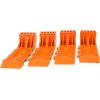 imageMytee Products 8 Pack Interlocking Tire Skates for Tow Truck Wrecker Rollback Carrier Safety Orange8  Pack