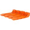 imageMytee Products 8 Pack Interlocking Tire Skates for Tow Truck Wrecker Rollback Carrier Safety Orange8  Pack