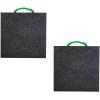 imageMytee Products Medium Outrigger Pad 18quot x 18quot x 15quot Thick for Crane Wrecker Tow Truck Service Truck  Black2  Pack
