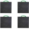 imageMytee Products Medium Outrigger Pad 18quot x 18quot x 15quot Thick for Crane Wrecker Tow Truck Service Truck  Black4  Pack