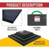 imageMytee Products Medium Outrigger Pad 24quot x 24quot x 15quot Thick for Crane Wrecker Tow Truck Service Truck  Black 2 Pack24 x 24 x 15