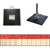 imageMytee Products Medium Outrigger Pad 24quot x 24quot x 15quot Thick for Crane Wrecker Tow Truck Service Truck  Black 2 Pack24 x 24 x 15