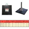 imageMytee Products Medium Outrigger Pad 30quot x 30quot 2quot Thick for Crane Wrecker Tow Truck Service Truck  Black 2 PackStandard
