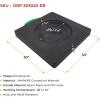 imageMytee Products Medium Outrigger Pad 30quot x 30quot 2quot Thick for Crane Wrecker Tow Truck Service Truck  Black 2 Packw Recessed Radius