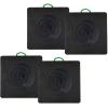 imageMytee Products Medium Outrigger Pad 30quot x 30quot 2quot Thick for Crane Wrecker Tow Truck Service Truck  Black 2 Packw Recessed Radius