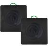 imageMytee Products Medium Outrigger Pad 30quot x 30quot 2quot Thick for Crane Wrecker Tow Truck Service Truck  Black 2 Packw Recessed Radius