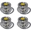 imageMytee Products 2 Pack Aluminum Trailer Hub Cap with Gasket ampamp Rubber Vent Plugs Compatible with Freightliner MT45 20106 Holes Hub Cap for Trailer Axle Replaces 3435111 SCR3435111 STM3435111Silver