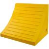 imageMytee Products 2 Pack Polyurethane Small Wheel Chock WMounting Holes for RVs Semi Trucks ampamp Trailers  40 Ton Load Capacity Heavy Duty Wheel Chocks for 3218quotTire Compatibility 11quot x8x8Yellow Medium