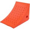 imageMytee Products 2 Pack Polyurethane Small Wheel Chock WMounting Holes for RVs Semi Trucks ampamp Trailers  40 Ton Load Capacity Heavy Duty Wheel Chocks for 3218quotTire Compatibility 11quot x8x8Orange Small