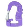 imageMytee Products 3 Ton Round Sling Hook with Safety Latch  Heavy Duty Rigging Hook for Round Nylon Slings Lifting ampamp Hoisting Equipment  YellowPurple