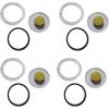 imageMytee Products 4 Pack 3595995 Trailer Hub Cap Window Cover Kit  Hub Caps with Gaskets ampamp Vent Plug for Semi Truck Trailer Replaces 3595995 283109C1 283109C 2249WK 4131244 54273 M3989 STM35959954  Pack