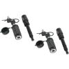 imageMytee Products 4 Pack 58quot Hitch Pin wLock Keyed Differently Fits 212quot Receiver  Trailer Hitch Receiver Pin Lock for Hitch Bike Rack Tray Ball Tow Rope for Trailer Truck Car Boat 2 KeysPin58 2  Pack