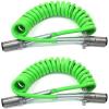 imageMytee Products 7Way ABS Coil 15 Green 48quot x 12quot Leads Trailer Electrical Power Cord Powercoils2  Pack