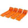 imageMytee Products 8 Pack Interlocking Tire Skates for Tow Truck Wrecker Rollback Carrier Safety Orange4  Pack