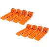 imageMytee Products 8 Pack Interlocking Tire Skates for Tow Truck Wrecker Rollback Carrier Safety Orange8  Pack