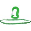 imageMytee Products Endless Round Sling 10 Green wHook Combo 5300 lbs WLL Crane Rigging Hoist Wrecker Recovery TowingGreen