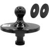 imageMytee Products Fifth Wheel to Gooseneck Ball Hitch Adapter Kingpin to Towing Receiver w8quot Two Compensation Rings  30000 WLL 2516quot Gooseneck to Fifth Wheel Adapter for Tractor and Trailer BlackBlack