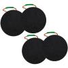 imageMytee Products Round Outrigger Pad 15quot Diameter 15quot Thick 50000 lbs WLL RV Jack Pads  Crane Trailer Stabilizer Pads Lightweight Stackable Waterproof Unbreakable Ergonomic Handle 2 Pack4  Pack