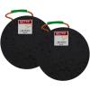 imageMytee Products Round Outrigger Pad 15quot Diameter 15quot Thick 50000 lbs WLL RV Jack Pads  Crane Trailer Stabilizer Pads Lightweight Stackable Waterproof Unbreakable Ergonomic Handle 2 Pack2  Pack