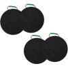 imageMytee Products Round Outrigger Pad 18quot Diameter 15quot Thick 55000 lbs WLL RV Jack Pads  Crane Trailer Stabilizer Pads Lightweight Stackable Waterproof Unbreakable Ergonomic Handle 2 Pack4  Pack
