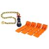 imageMytee Products Tow Truck Kit  1 2 Ton 3quot Snatch Block wChain ampamp 4 Interlocking Tire Skates for Tow Truck Orange  Flatbed Tow Truck Rollback Wrecker Car Carrier Cable
