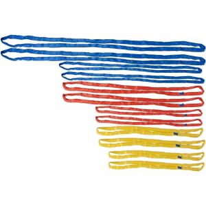 imageMytee Products 12PC Polyester Endless Round Lifting Sling Kit Crane Rigging Hoist Wrecker Recovery Strap  Heavy Duty Endless Sling for Wrecker Recovery Lifting ampamp Towing