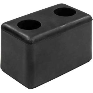 imageMytee Products 2 Pack 6x312x312 Rubber Dock Bumper with 2 Holes  Impact Resistant Molded Rectangular Rubber Bumper for Semi Truck Flatbed Trailer Boat Docks Marinas ampamp Parking Spots6 x 312 x 312