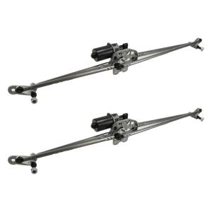 imageMytee Products 2 Pack Windshield Wiper Motor and nkage Compatible wFreightner Cascadia A2260959000 57746959K Replaces COM217148472  Pack