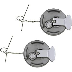 imageMytee Products 2 Pk 4quot Lever Aluminum NonLocking ampamp Vented Truck Fuel Tank Cap Compatible with Peterbilt 330 379 389 337 340 579 Replace 11048591002  Pack