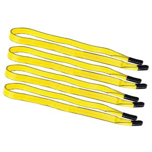 imageMytee Products 4 Pack 1quot x6 ft Web Lifting Sling  3200 LBS WLL Vertical  Polyester Heavy Duty Tow Lift Straps  Flat Eye ampamp Eye 2Ply  Choker 2500 WLL ampamp Basket 6400 WLL Capacity4  Pack