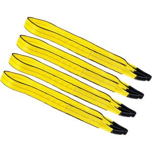 imageMytee Products 4 Pack 2quot x6 Web Lifting Sling  6400 LBS WLL Vertical Lift Straps Twisted Eyelets 2Ply  Choker 5000 WLL ampamp Basket 12800 WLL4  Pack