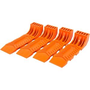 imageMytee Products 8 Pack Interlocking Tire Skates for Tow Truck Wrecker Rollback Carrier Safety Orange4  Pack
