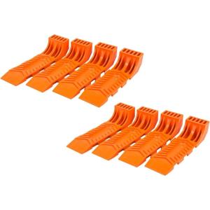 imageMytee Products 8 Pack Interlocking Tire Skates for Tow Truck Wrecker Rollback Carrier Safety Orange8  Pack