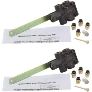 imageMytee Products Height Control Leveling Valve wDump Feature Fits Peterbilt Freightliner 0802947OEM 2 Pack2  Pack