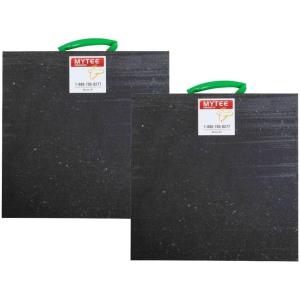 imageMytee Products Medium Outrigger Pad 18quot x 18quot x 15quot Thick for Crane Wrecker Tow Truck Service Truck  Black2  Pack