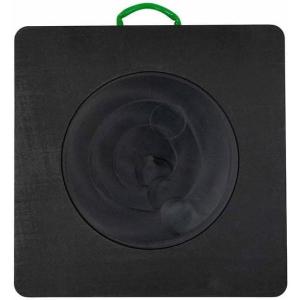 imageMytee Products Medium Outrigger Pad 30quot x 30quot 2quot Thick for Crane Wrecker Tow Truck Service Truck  Black 2 Packw Recessed Radius