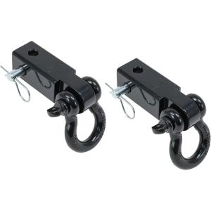imageMytee Products Shackle Hitch Receiver 2 Inch with 58quot Hitch Pin ampamp 34 D Ring Shackle  11000 lbs WLL  Heavy Duty Reciever Kit Offroad Towing Accessories for Trucks ampamp Jeeps Vehicle Recovery58 Standard Hitch Pin 2  Pack