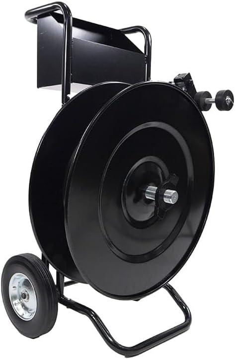 imageMytee Products Strapping Cart ampamp Coil Banding Dispenser for Poly PP Plastic  8quot or 16quot Core Size ampamp Advanced Roller Brake System  Steel Banding Strapping Cart Packaging  Tray for Tools2  Pack