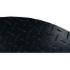 image4 Pack 4x4 HeavyDuty Black Curved Ground Protection Mats  120000 lbs Capacity  Diamond Plated Tread on HighDensity Polyethylene HDPE for Heavy Equipment2x2