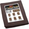 image6 x 8 Dark Brown Canvas Tarp 12oz  Water Resistant ampamp Breathable  Heavy Duty Tarps  Multipurpose Tarpaulin Cover for Camping TentDark Brown