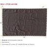 image6 x 8 Dark Brown Canvas Tarp 12oz  Water Resistant ampamp Breathable  Heavy Duty Tarps  Multipurpose Tarpaulin Cover for Camping TentDark Brown