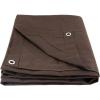 image6 x 8 Dark Brown Canvas Tarp 12oz  Water Resistant ampamp Breathable  Heavy Duty Tarps  Multipurpose Tarpaulin Cover for Camping TentDark Brown