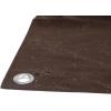image6 x 8 Dark Brown Canvas Tarp 12oz  Water Resistant ampamp Breathable  Heavy Duty Tarps  Multipurpose Tarpaulin Cover for Camping TentDark Brown