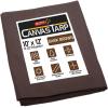 image6 x 8 Dark Brown Canvas Tarp 12oz  Water Resistant ampamp Breathable  Heavy Duty Tarps  Multipurpose Tarpaulin Cover for Camping TentDark Brown